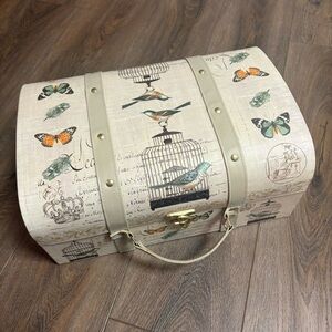 Tri Coastal Design Decorative Storage Box Kathryn White Collection - Birds